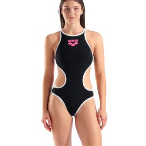 Costume Intero Donna Arena One Biglogo Black White