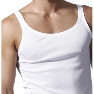 Canottiera spalla stretta in filo di scozia