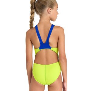 COSTUME bambina TEAM-SWIM-TECH Verde ARENA