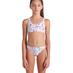 BIKINI CONFETTI TWO PIECES ARENA Bianco bambina