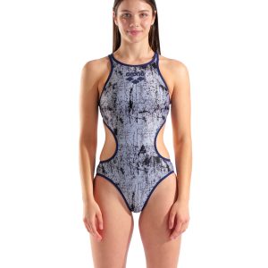 Costume Intero Donna Arena One LACQUER One Piece White Navy