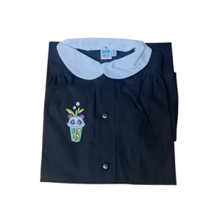 Grembiule bambina chiusura bottoni con disegno bibita Siggi