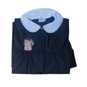 Grembiule bambina chiusura bottoni con disegno Mazzo di fiori Siggi