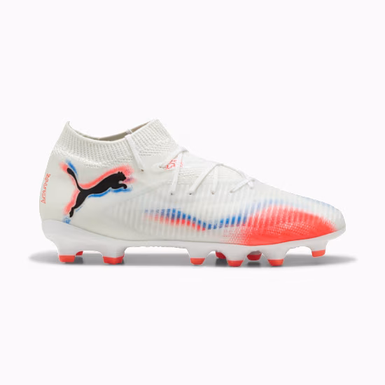 Scarpa calcio FUTURE 8 PRO FG/AG White Glowing Red JUNIOR