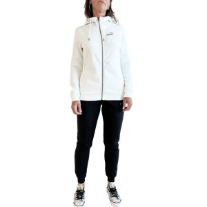 Tuta puma bianca con zip donna – 679151 65