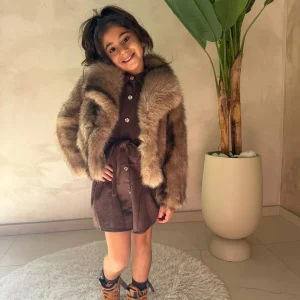 Giacca eco-pelliccia bambina 4–14 anni