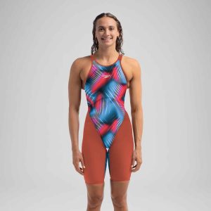 Fastskin LZR Pure Valor 2.0 Openback Kneeskin Donna Rosso