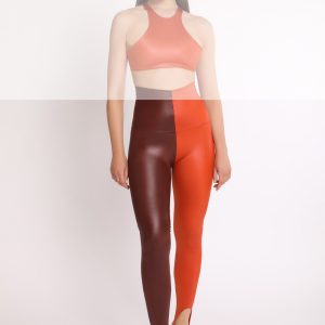 Leggins con ghette in Lycra. Two-Tone Collection