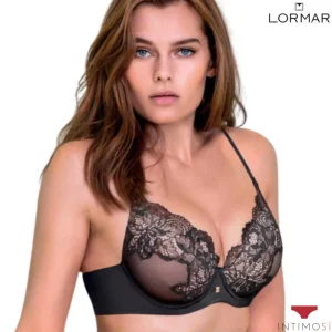 Reggiseno balconcino in pizzo scollatura profonda con ferretto | Lormar 1900