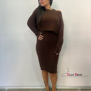 Completo donna vestito e copri spalle