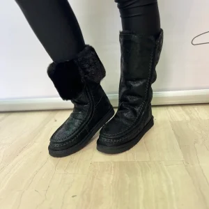 Stivali neri chunky donna