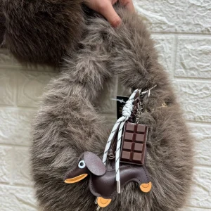 Borsa visone sintetica