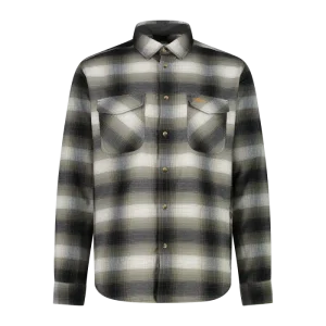 Camicia uomo manica lunga a quadri CMP Olive