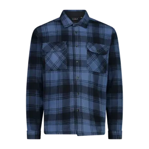 Camicia uomo manica lunga in pile CMP Bluestone