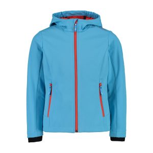 Giacca da bambina in softshell con cappuccio fisso CMP