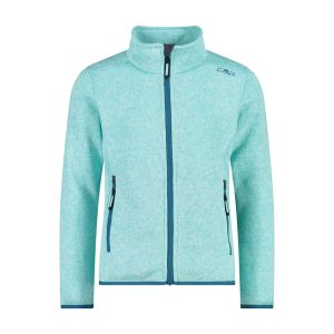 Pile knit-tech bambina mélange senza cappuccio CMP