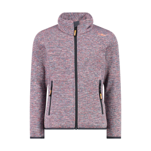 Pile knit-tech bambina mélange TITANIO CMP