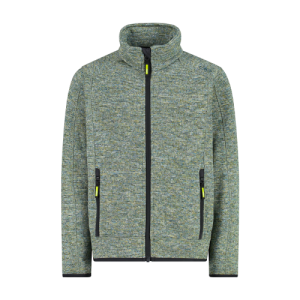 Pile knit-tech bambino mélange deep lake CMP