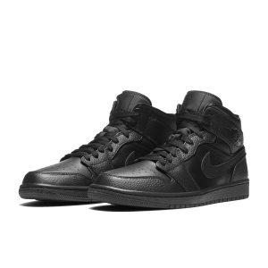 Air jordan 1 mid triple black – 554724 091
