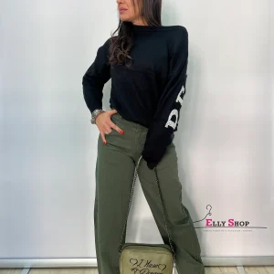 Jeans donna vita alta balloon