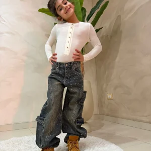 Body bambina manica lunga elegante