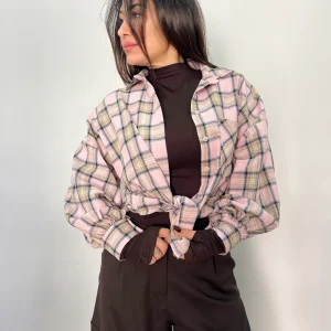 Camicia donna a quadri morbida