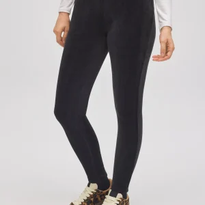 LEGGINGS VELLUTO  TERMICI IN PILE  NERO YSABEL MORA
