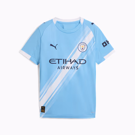 Maglia replica Manchester City FC Home 25/26 Junior