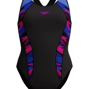 Costume donna Placement Laneback SPEEDO Nero/Blu