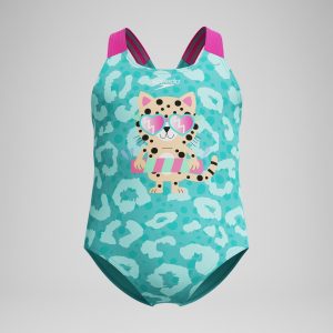 Costume bambina Digital Printed SPEEDO Black Artic Glass