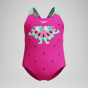 Costume bambina Digital Printed SPEEDO Neon Bubblegum