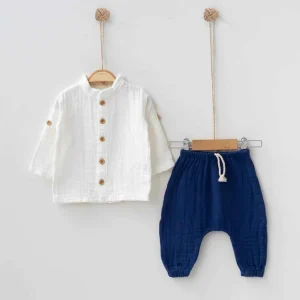 Completo mussola di cotone unisex 100% morbido e traspirante