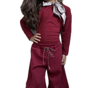 Completo casual modello balloon bambina