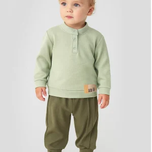 Completo bimbo verde salvia e oliva