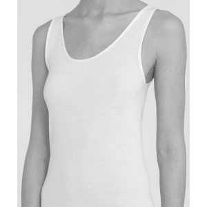 Canotta indue in lana e cotone