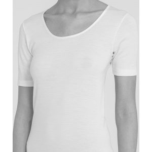 Maglietta indue in lana e cotone