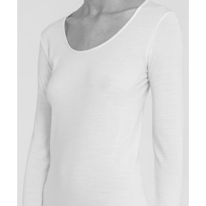 Maglietta indue in lana e cotone