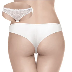 Brasiliana in pizzo lavorato e micro fibra | Infiore 3101