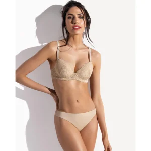 Brasiliana in microfibra sul davanti e pizzo sul retro | SièLei 2687