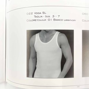 Canotta indue vogatore in lana e cotone