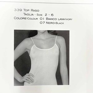Canotta Top in lana e seta