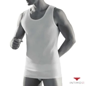 Canotta vogatore spalla larga in cotone | Cagi 1106