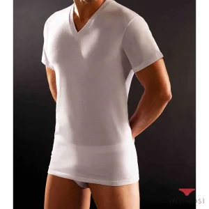 Conf. 3 maglie scollo V manica corta in cotone taglie forti | Cagi 1305