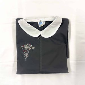 Casacca bambina elementari con disegno cuori e scritta amore