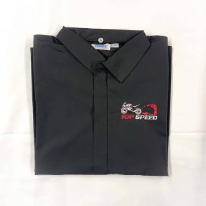 Casacca bambino elementari con moto e scritta Top speed