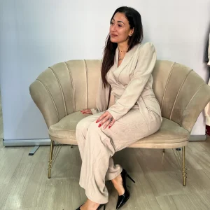 Tuta intera elegante donna con cintura