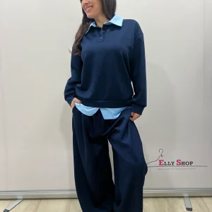 Completo donna curvy due pezzi casual chic