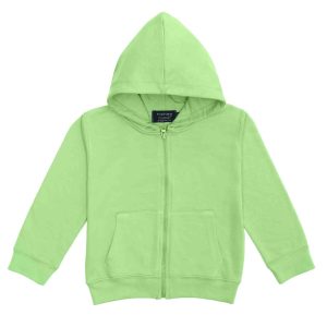 Felpa neonati basic French Terry con cappuccio e zip - 3-24 mesi