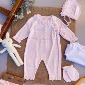 Set Tutina e cappellino con Dettagli in Pizzo