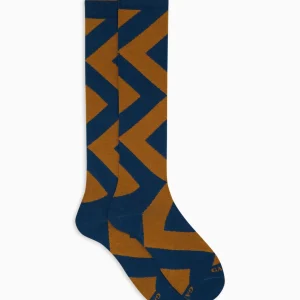 Calze lunghe uomo cotone fantasia maxi rombo Gallo